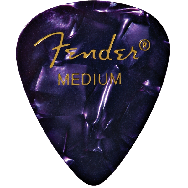 Fender 351 Shape Premium Picks -12 Count Pack - Purple Moto