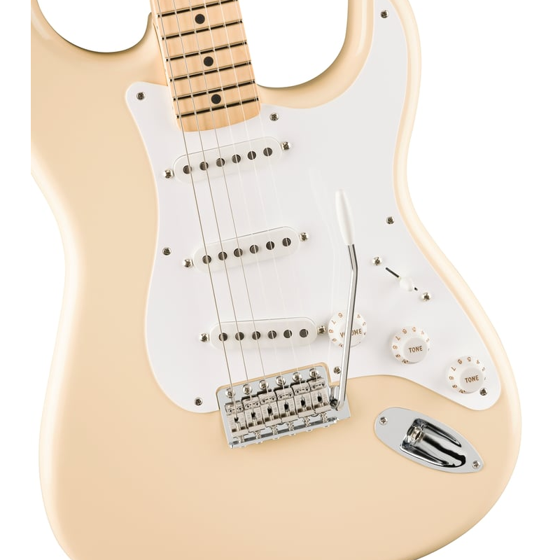 Fender Jimmie Vaughan Tex-Mex Strat, Maple Fingerboard (Olympic White)
