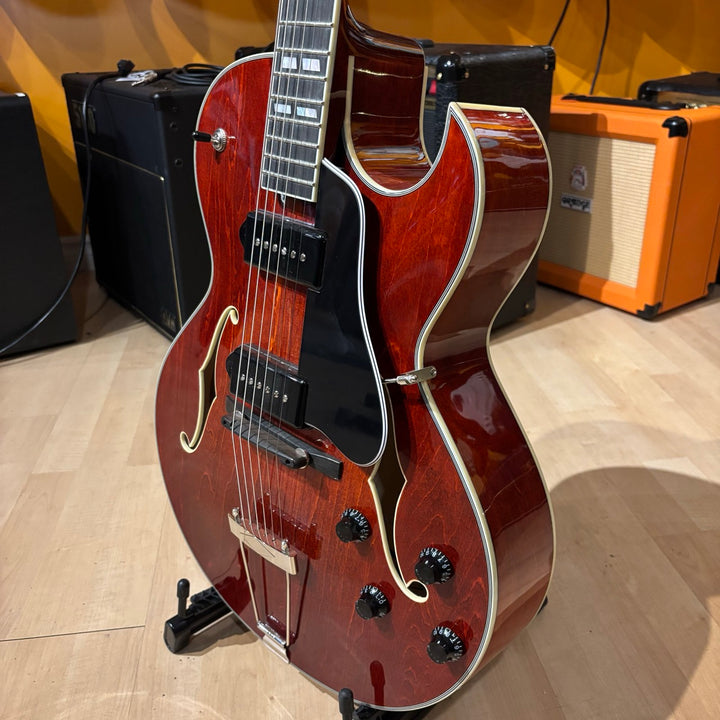 Eastman  AR372CE-P90 Archtop Series Truetone Gloss Electric Guitar w/Hard Shell Case