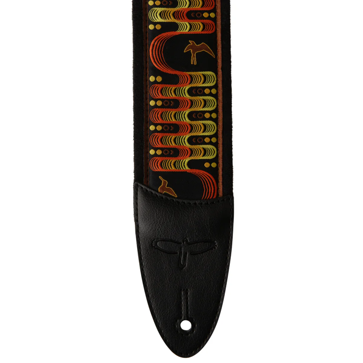 PRS 2.4" Padded Guitar Strap w/FLASH Custom Jacquard Birds Wavelength - Yellow