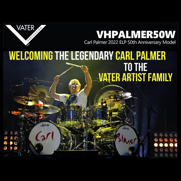 Vater VHPALMER50W- Carl Palmer 2022 ELP 50Th Anniversary Model  Drumsticks