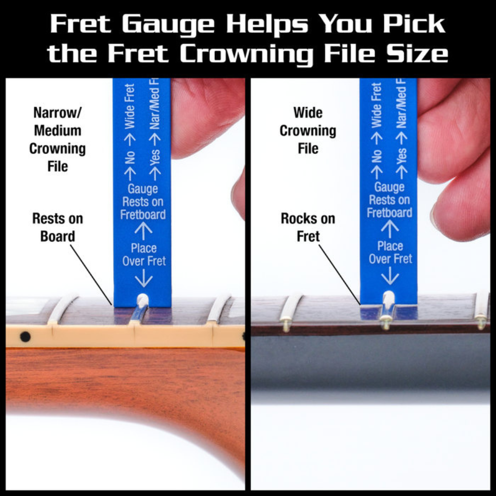 MusicNomad FRET-GAUGE Precision Fret Gauge w/ 4-Key Measurements