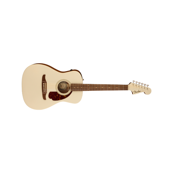 Fender California Series Malibu Player Walnut Fingerboard  Tortoiseshell Pickguard - Olympic White