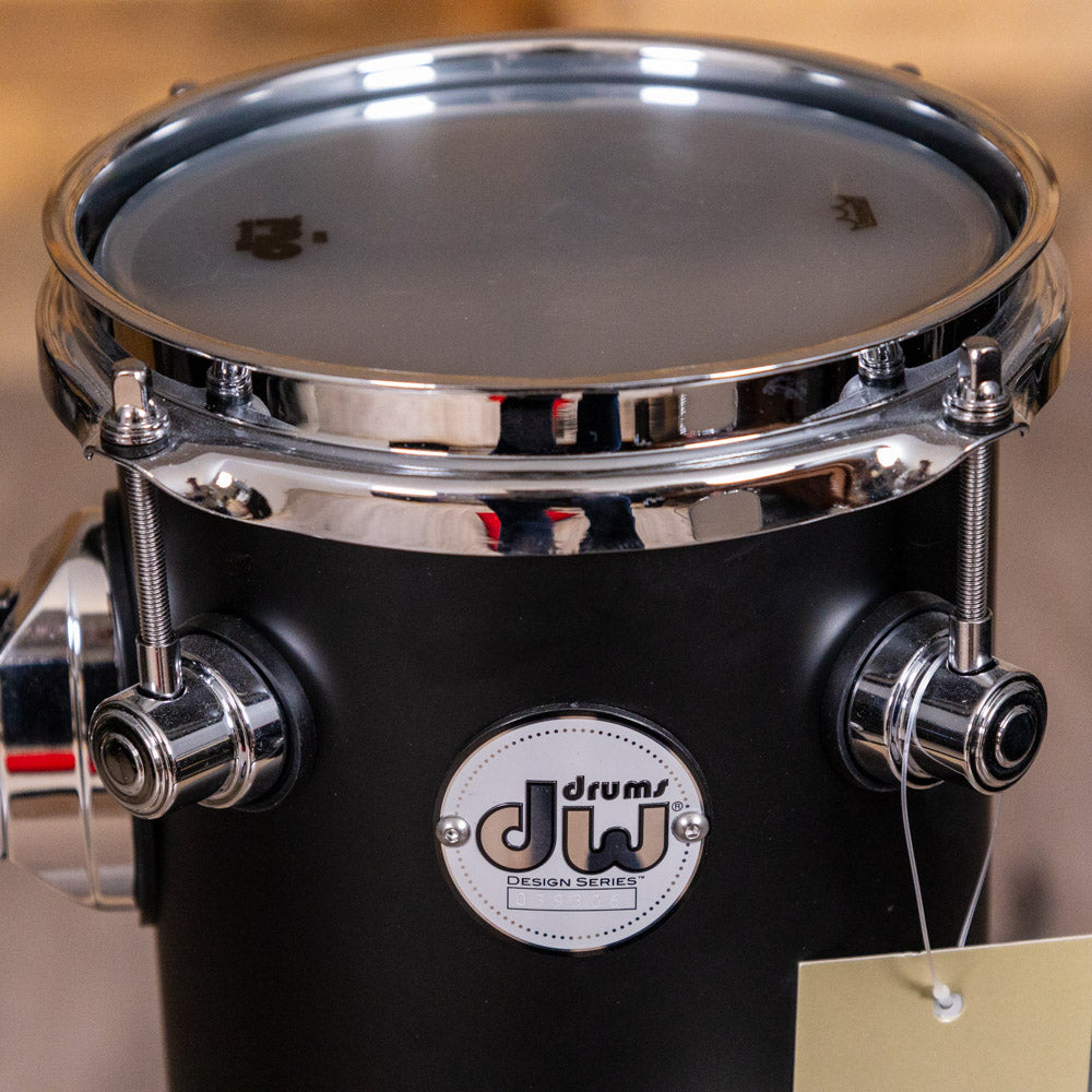 DW Design Series Rata Tom 10x6 Acrylic - Satin Black Acrylic