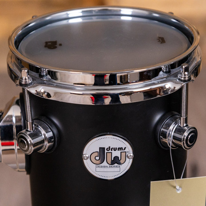 DW Design Series Rata Tom 10x6 Acrylic - Satin Black Acrylic