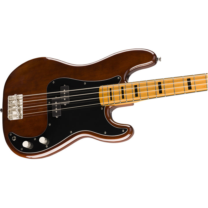 Squier Classic Vibe '70s Precision Bass Maple Fingerboard Electric Bass Guitar - Walnut