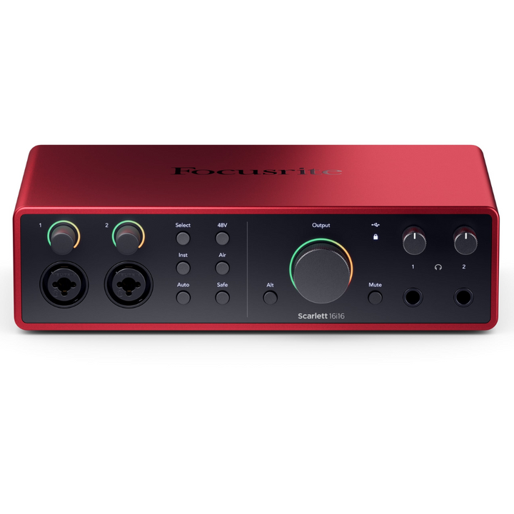 Focusrite SCARLETT-16i16-4TH-GEN 16-In, 16-Out USB Audio Interface w/ Two 4th Gen Scarlett Mic Preamps