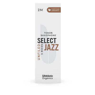 D'Addario Woodwinds ORRS05TSX2M Select Jazz, Tenor Saxophone - Unfiled, 2M, Box Of 5