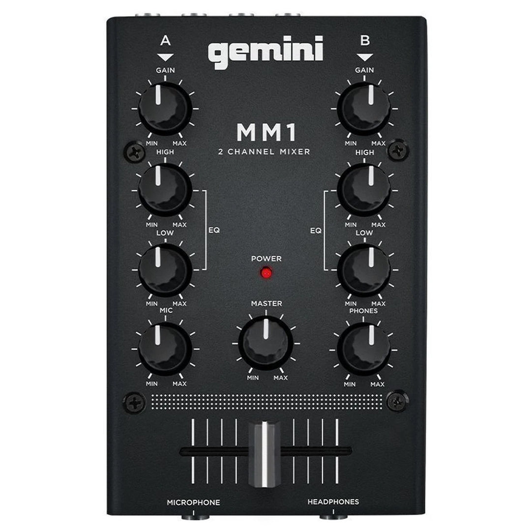 Gemini MM1 2-Channel Analog DJ Mixer