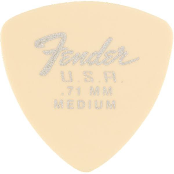 Fender Dura-Tone Delrin Pick, 346-shape, 12-Pack - Olympic White