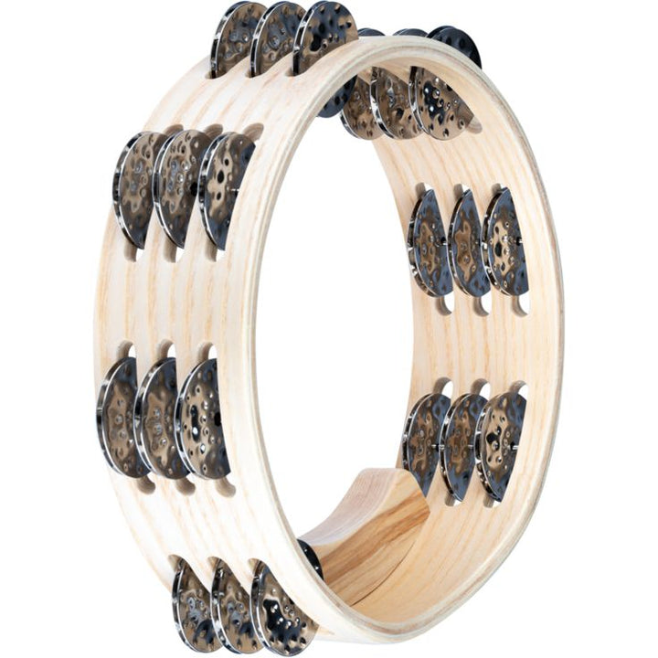 Meinl Percussion 8" Artisan Edition Compact Tambourine Triple row Hammered nickel plated steel jingles