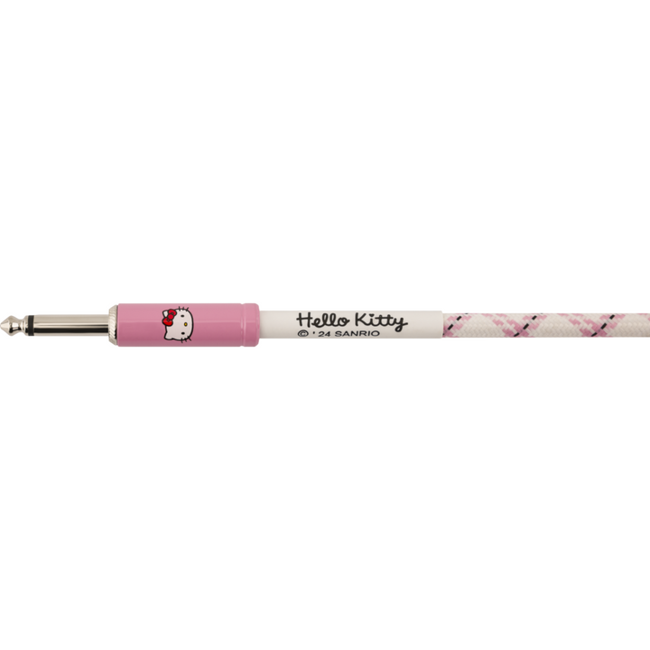 Fender ® x Hello Kitty® White/Pink Woven Cable -  10'