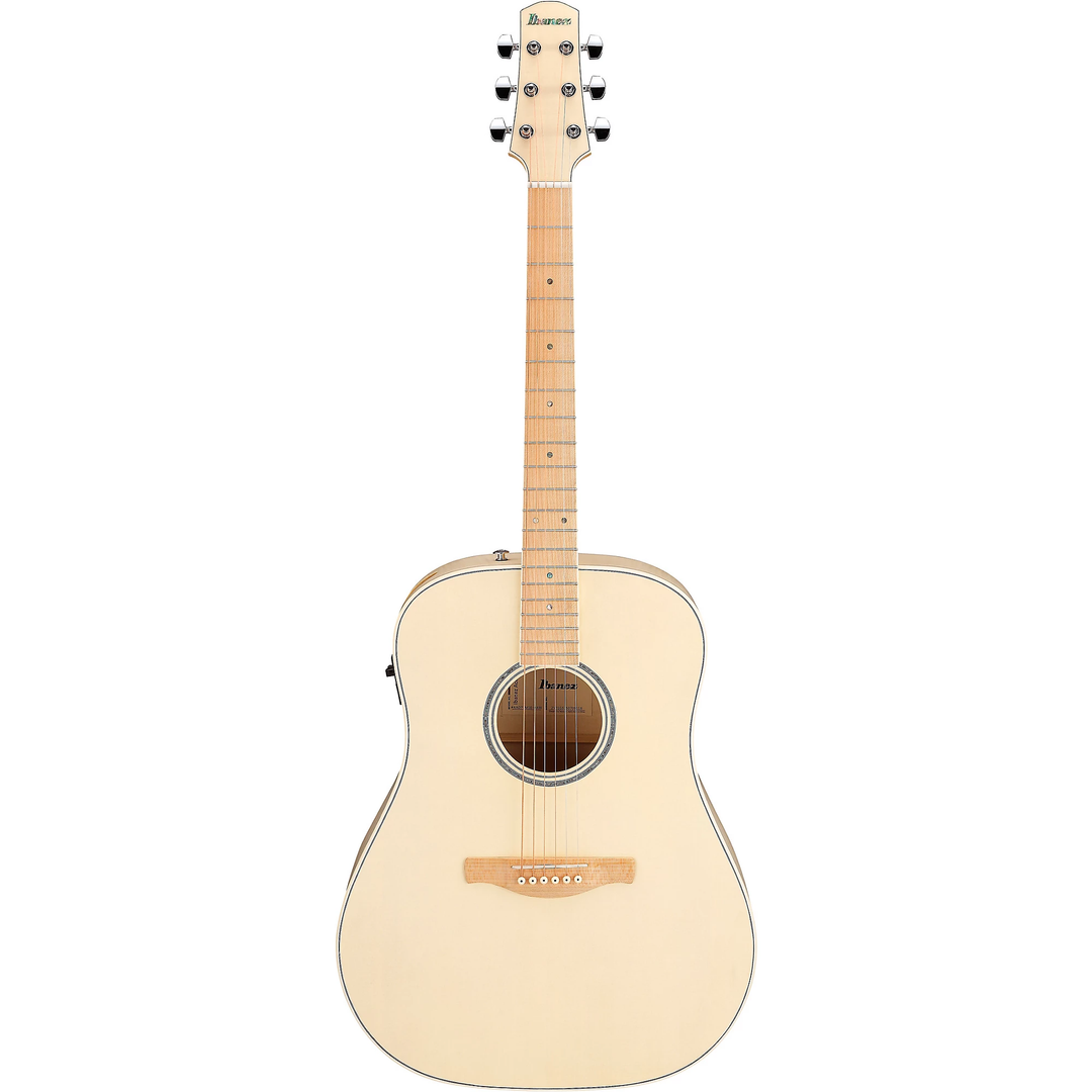 Ibanez AAD77M1EOAW Grand Dreadnought Acoustic-Electric Guitar Open Pore Antique White