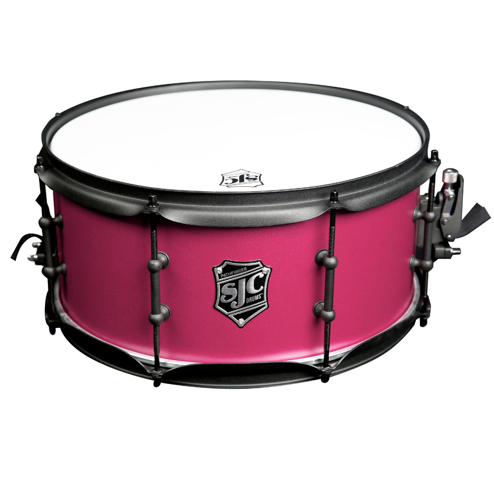 SJC Drums PFK322FBMMWBJ Pathfinder 3pc Kit (8x12,14x16,18x22) - Mad Magenta, Black HW