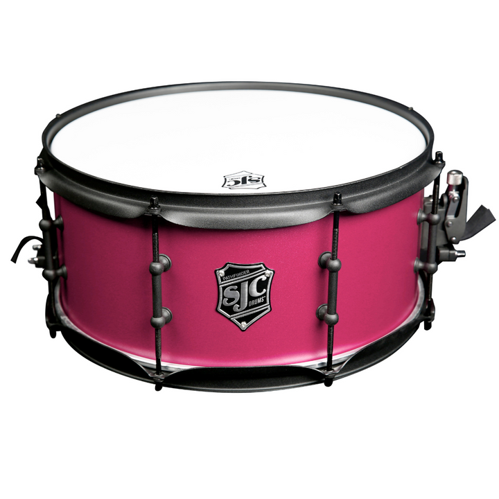 SJC Drums PFK322FBMMWBJ Pathfinder 3pc Kit (8x12,14x16,18x22) - Mad Magenta, Black HW