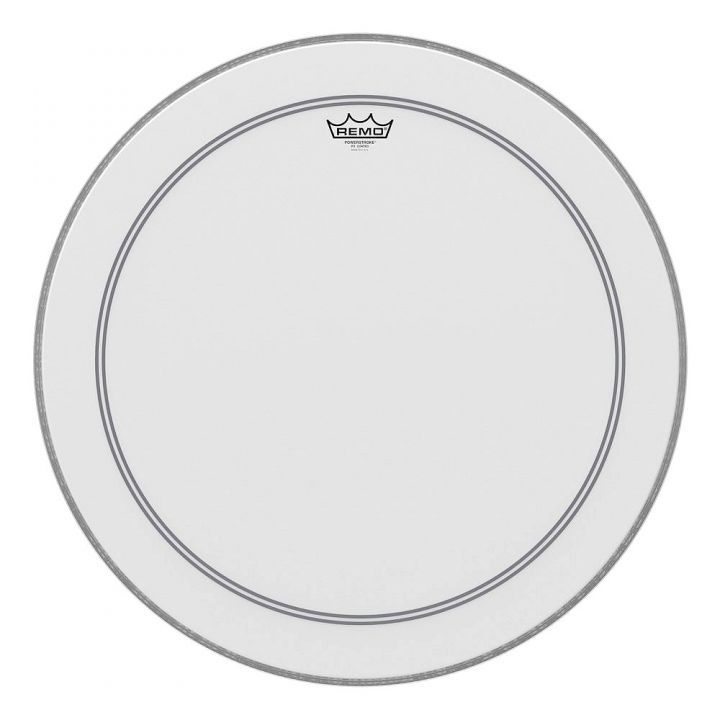 Remo P3-1120-JP Bass, POWERSTROKE 3, Coated, SMOOTH WHITE, 20" Diameter