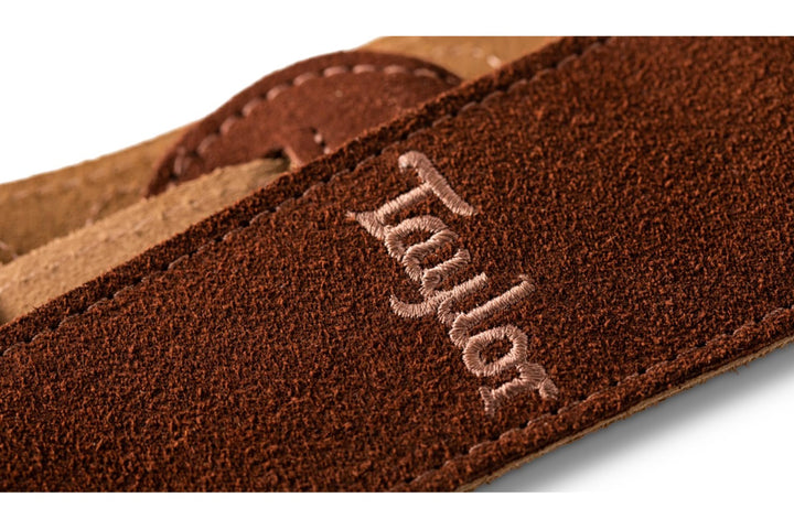 Taylor Strap,Embroidered Suede,Honey,2.5"