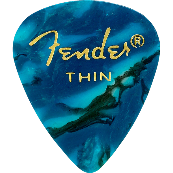 Fender 351 Shape Premium Picks -12 Count Pack - Ocean Turquoise