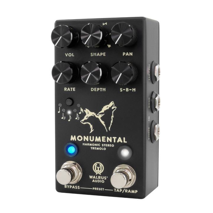 Walrus Audio 900-1085BK Monumental Stereo Harmonic Tap Tremolo - Black