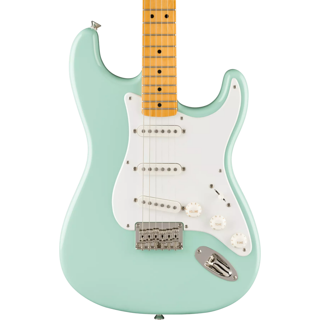Squier Classic Vibe '50s Stratocaster HT, Maple Fingerboard,  Parchment Pickguard (Surf Green) 0374008557