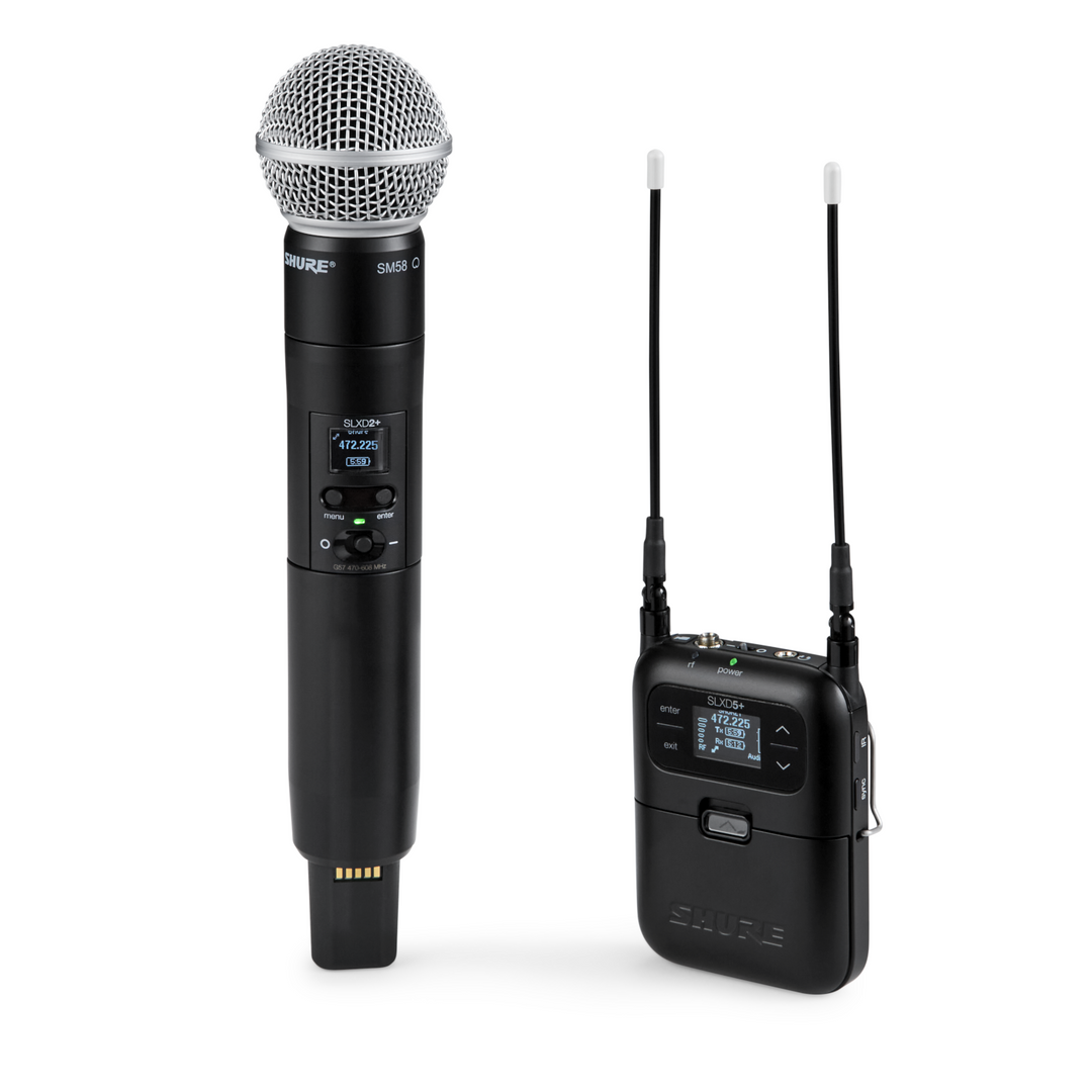 Shure SLXD25+/58-G57 Portable System Handheld SM58