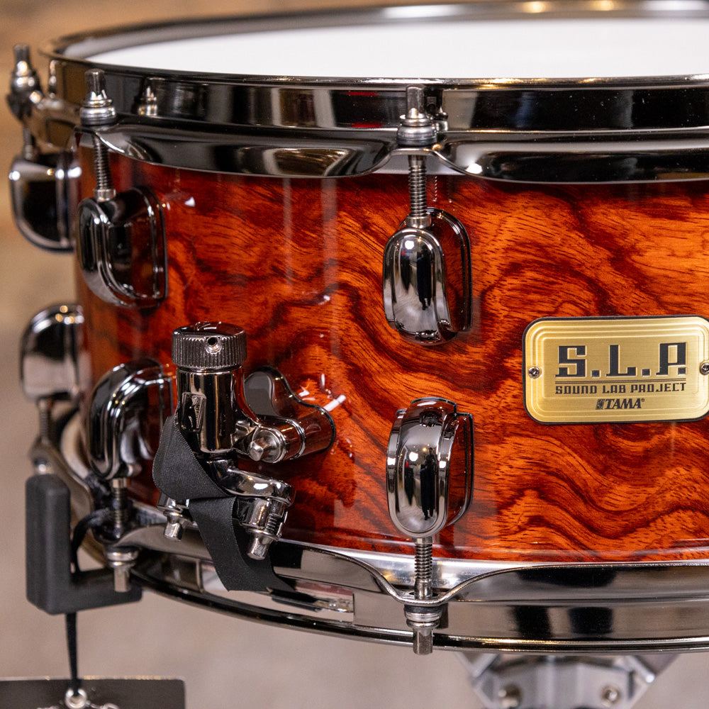 TAMA LGB146NQBS.L.P. G- Tama Bubinga 14"x6" Snare Drum - Natural Quilted Bubinga