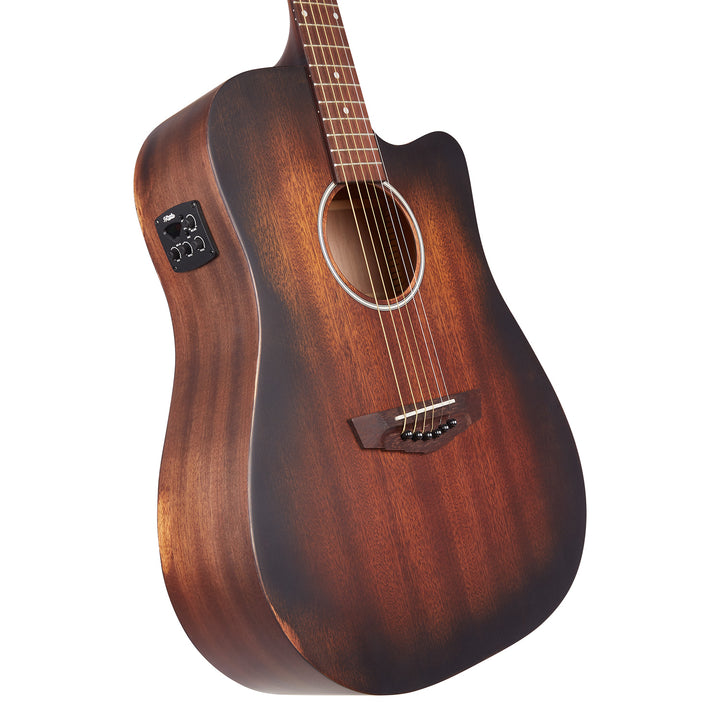 D'Angelico Premier Bowery LS Acoustic Guitar - Aged Mahogany