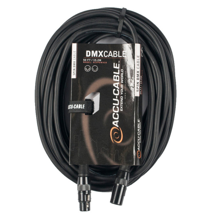 Accu-Cable Standard 5-Pin DMX Cable 50 Feet