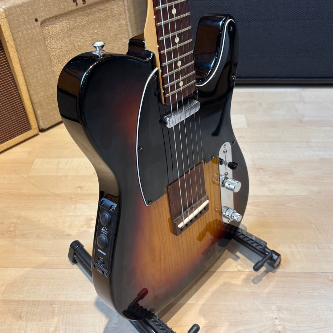 Fender - Acoustasonic Telecaster 3-Tone Sunburst  (V1 - 2011) w/ HD Shell Case - USED