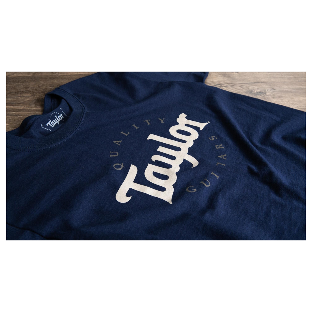 Taylor Mens Two-Color Logo T,Navy-L