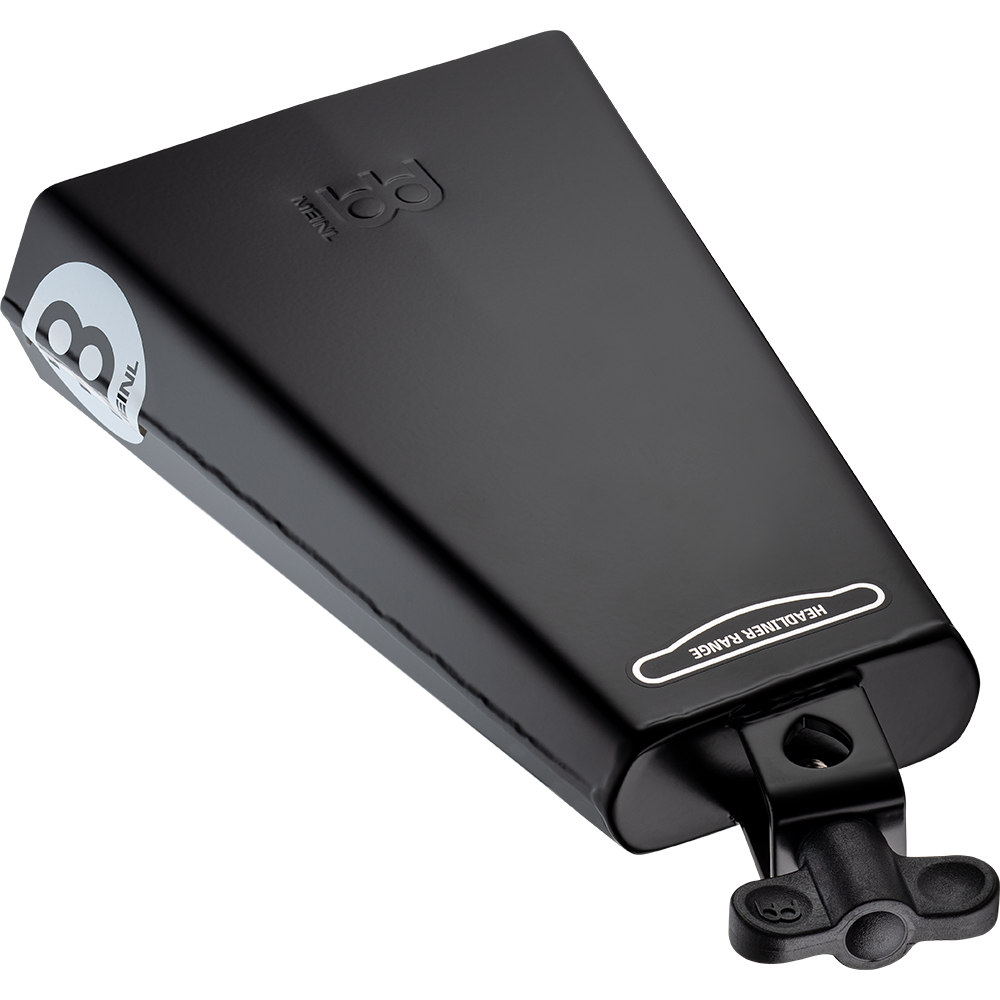 Meinl HCO2BK- Meinl Percussion 8" HeadlinerÂ® Series Cowbell Black powder coated steel Timbales Cowbell
