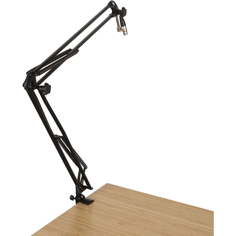 Gator Frameworks Desk-Mounted Broadcast/Podcast Boom Arm Microphone Stand
