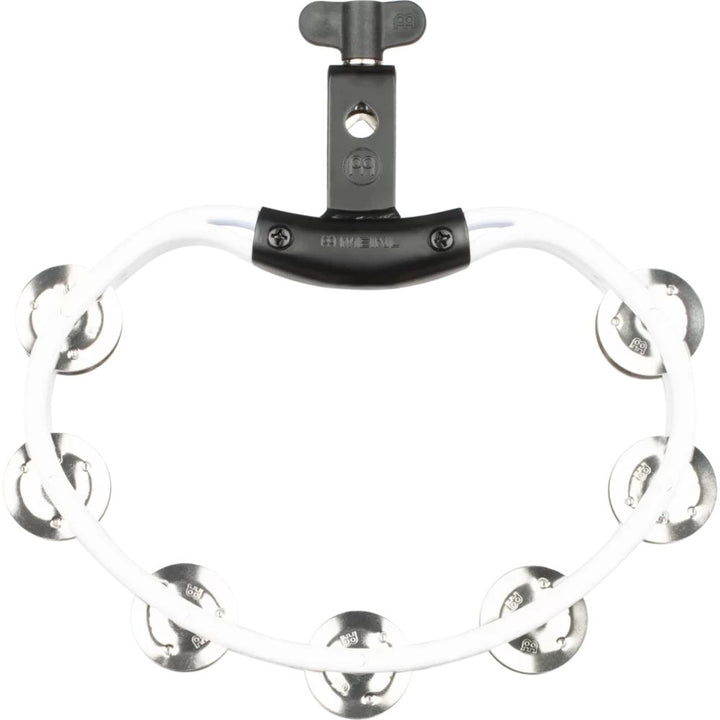 Meinl Headliner Series Mountable Tambourine with Stainless Steel Jingles - White