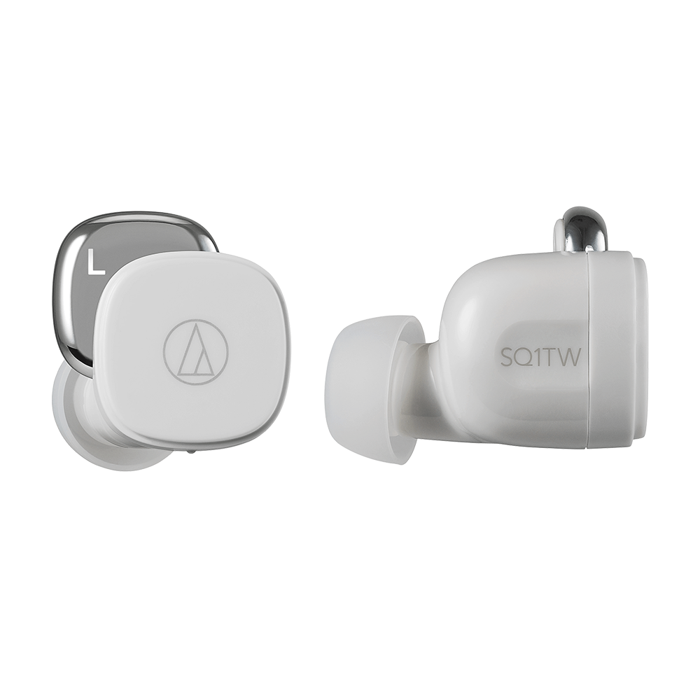 Audio-Technica ATH-SQ1TW Wireless Earbuds - White