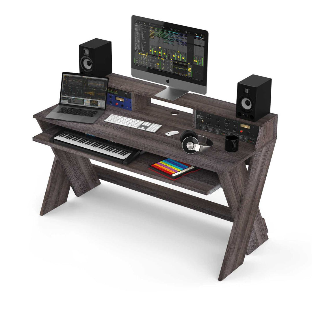Glorious Sound Desk Pro Studio Workstation Desk - Walnut