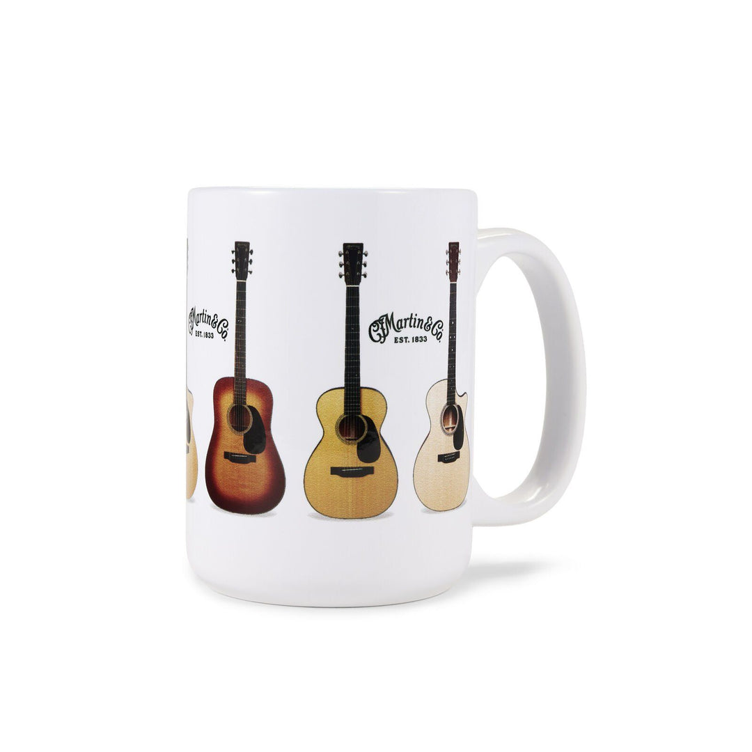 Martin 18N0385 White – Ceramic Mug with Script Logo, 15 oz