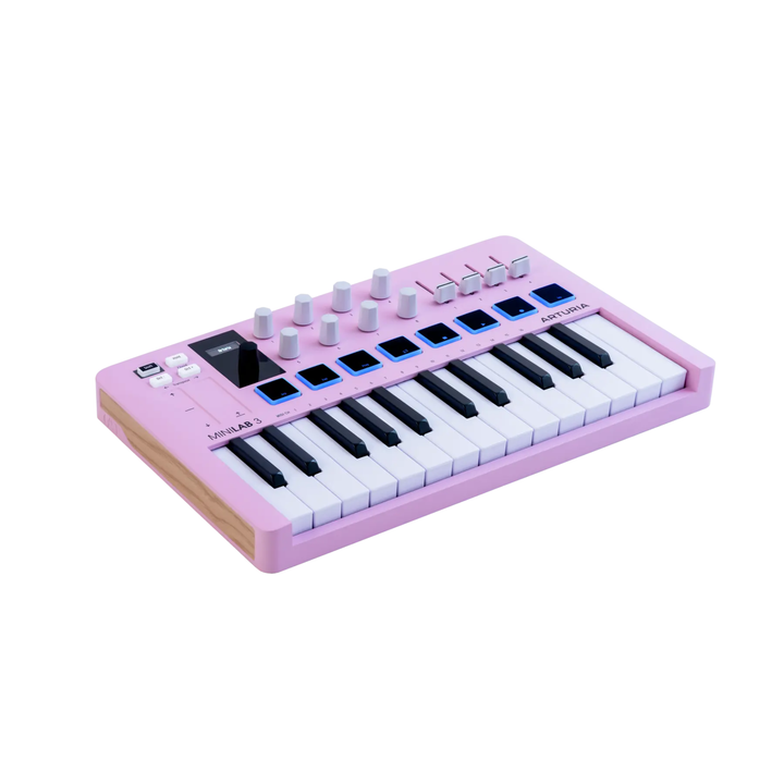 Arturia MINILAB3RQ LTD 25-Key MIDI Controller w/Software (Rose Quartz)