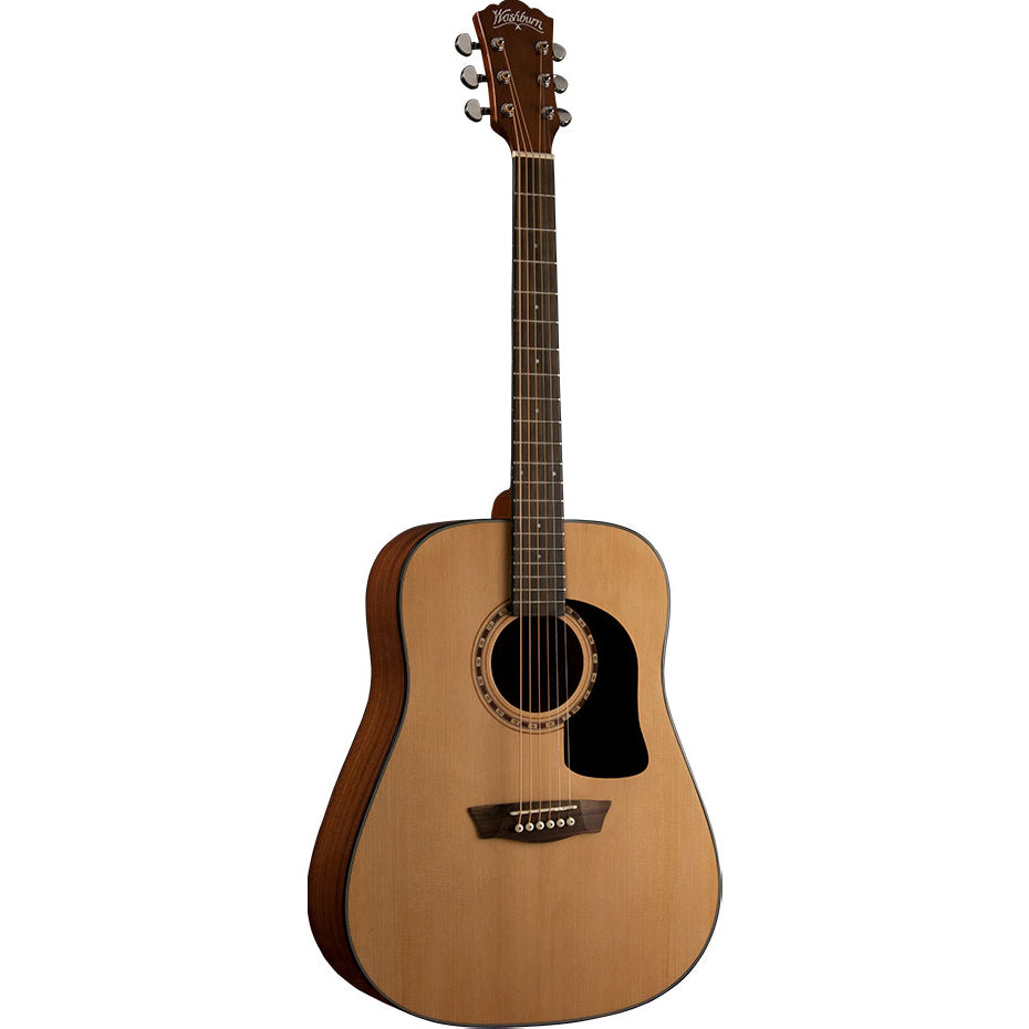 Washburn AD5K-A Apprentice Dreadnought w/Case,Natural Spruce Top, Mahogany Back & Sides