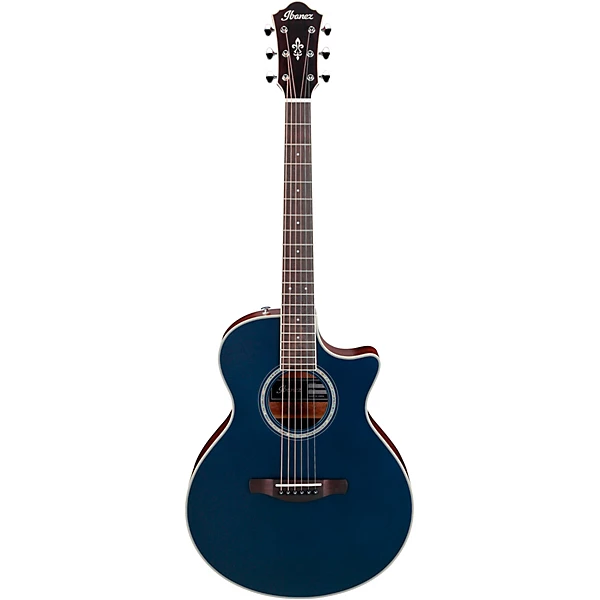 Ibanez Electric-Acoustic (Dark Tide Blue Flat) AE200JR