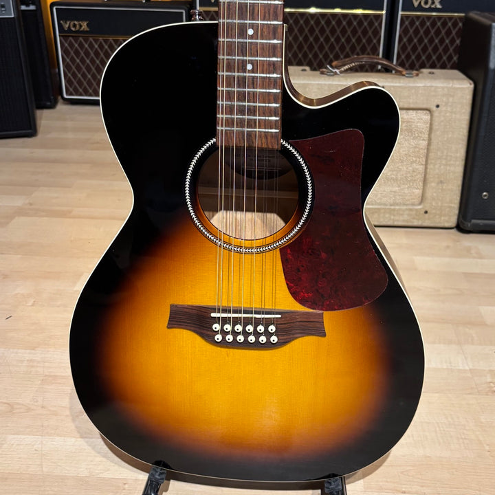 Seagull - S12-CH-CW Concert Hall Cutaway 12 String Sunburst w/ Tric HD Bag - 2004 - Used