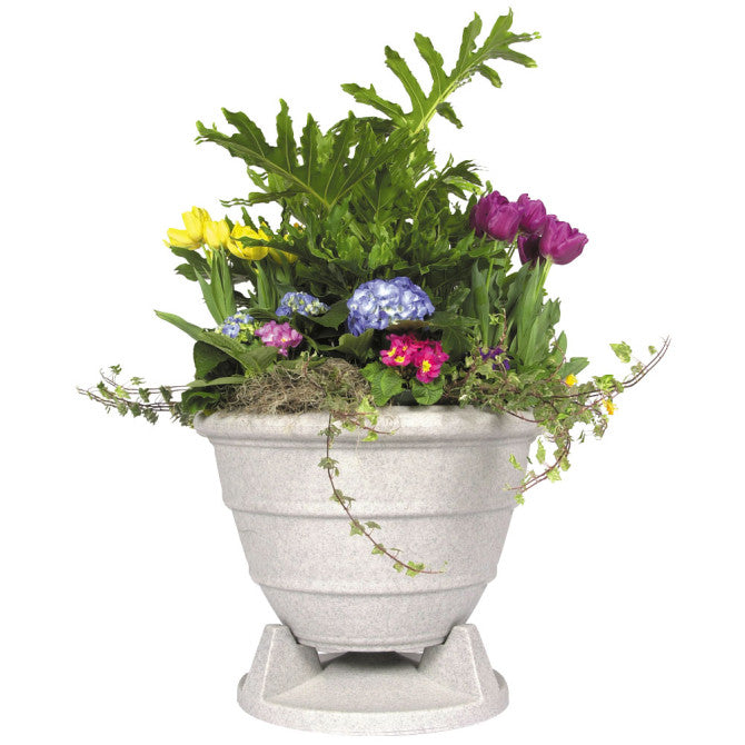 Rockustics 8 Coaxial Outdoor Planter Speaker- Gray Withtransformer