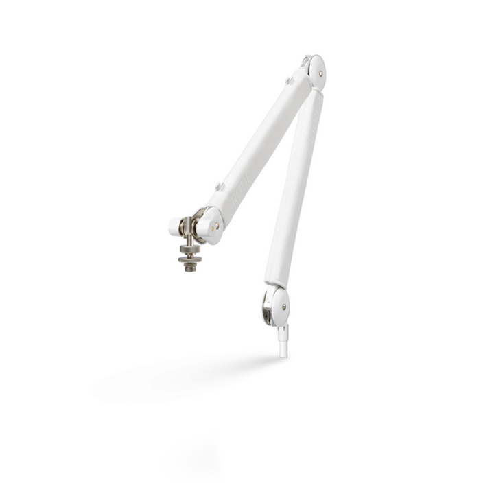 Rode Premium Studio Boom Arm w/ Clamp Mount & Pass through Mount - White