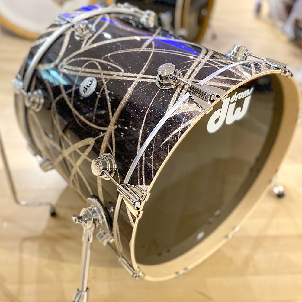 DW DRX11820KKC078- DW SSC Collector's Series 20 X 18 Bass Drum, Smoke Glass Contrail
