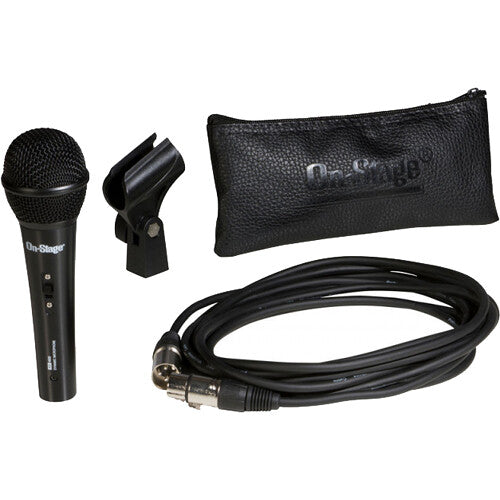 On-Stage AS400V2 Handheld Hypercardioid Dynamic Vocal Microphone w/ Switch and XLR Cable