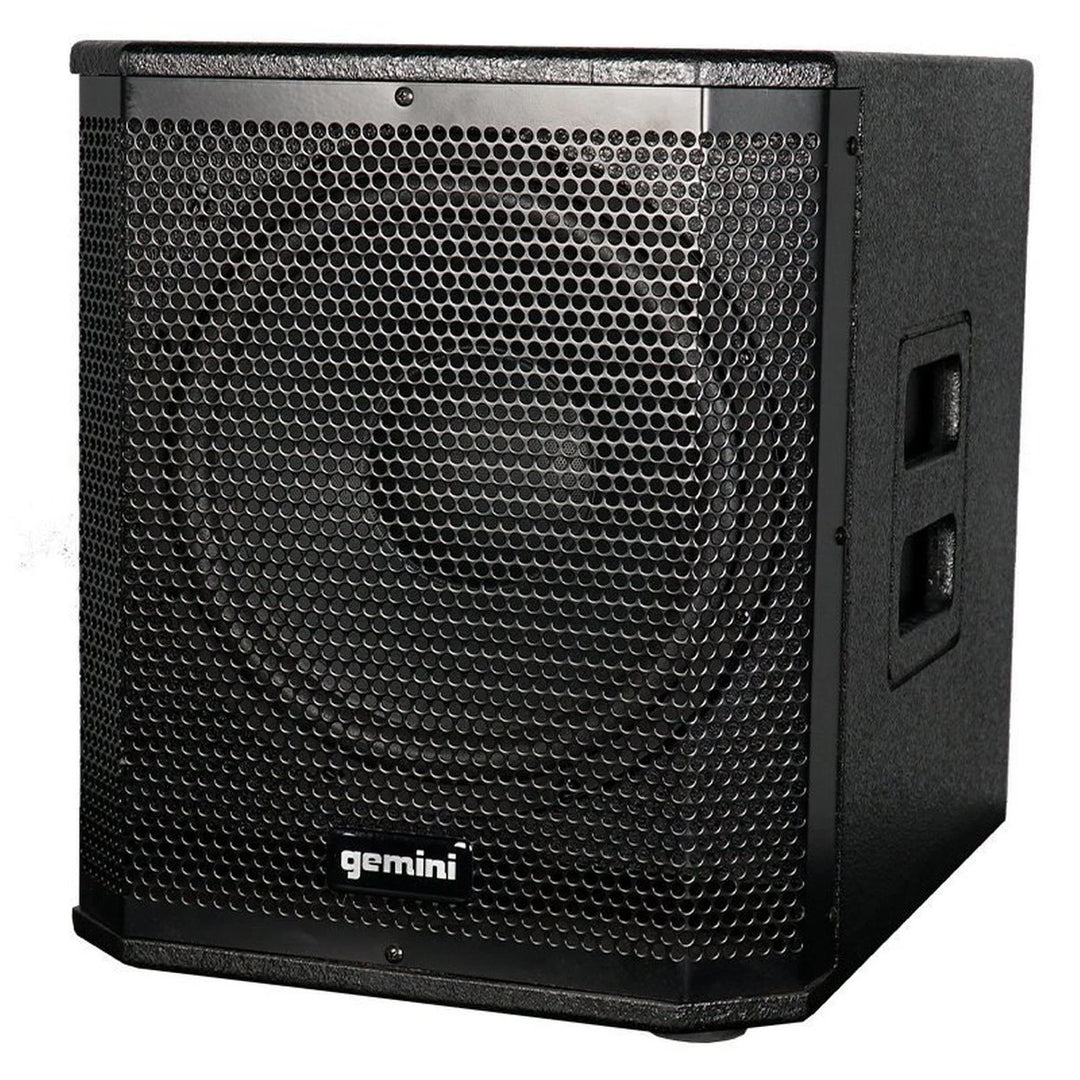 Gemini LRX-448 Line Array PA Speaker System - 4x 4.5” Quad Array Speakers & 12” Subwoofer w/ Stands