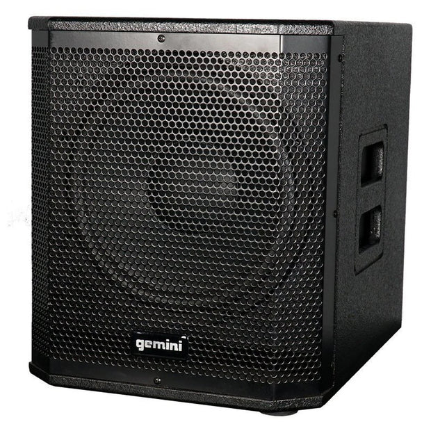 Gemini LRX-448 Line Array PA Speaker System - 4x 4.5” Quad Array Speakers & 12” Subwoofer w/ Stands