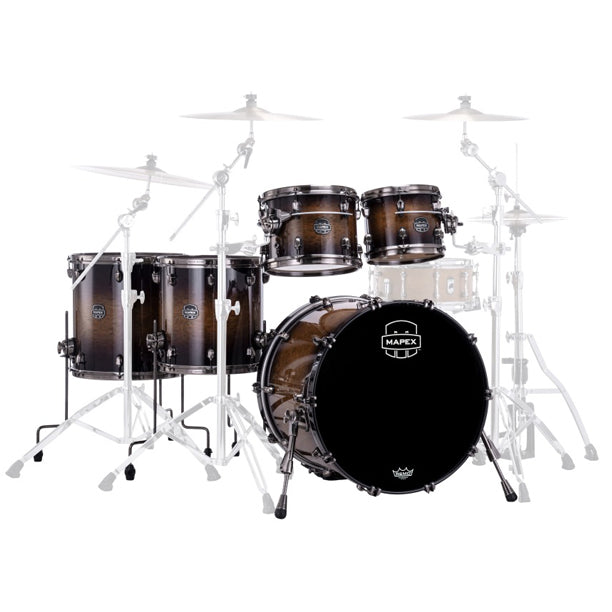 Mapex Saturn Evolution 5-Piece Shell Pack (22,10,12,14,16) - Exotic Night Forest Burst