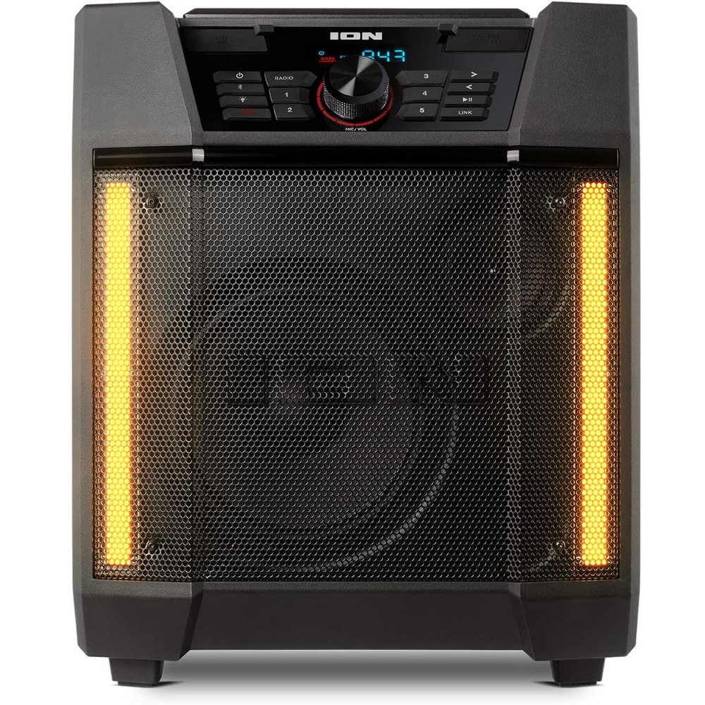 ION Adventurer ADVENTURERXUS High-Powered Weather-Resistant Speaker with Light Bars
