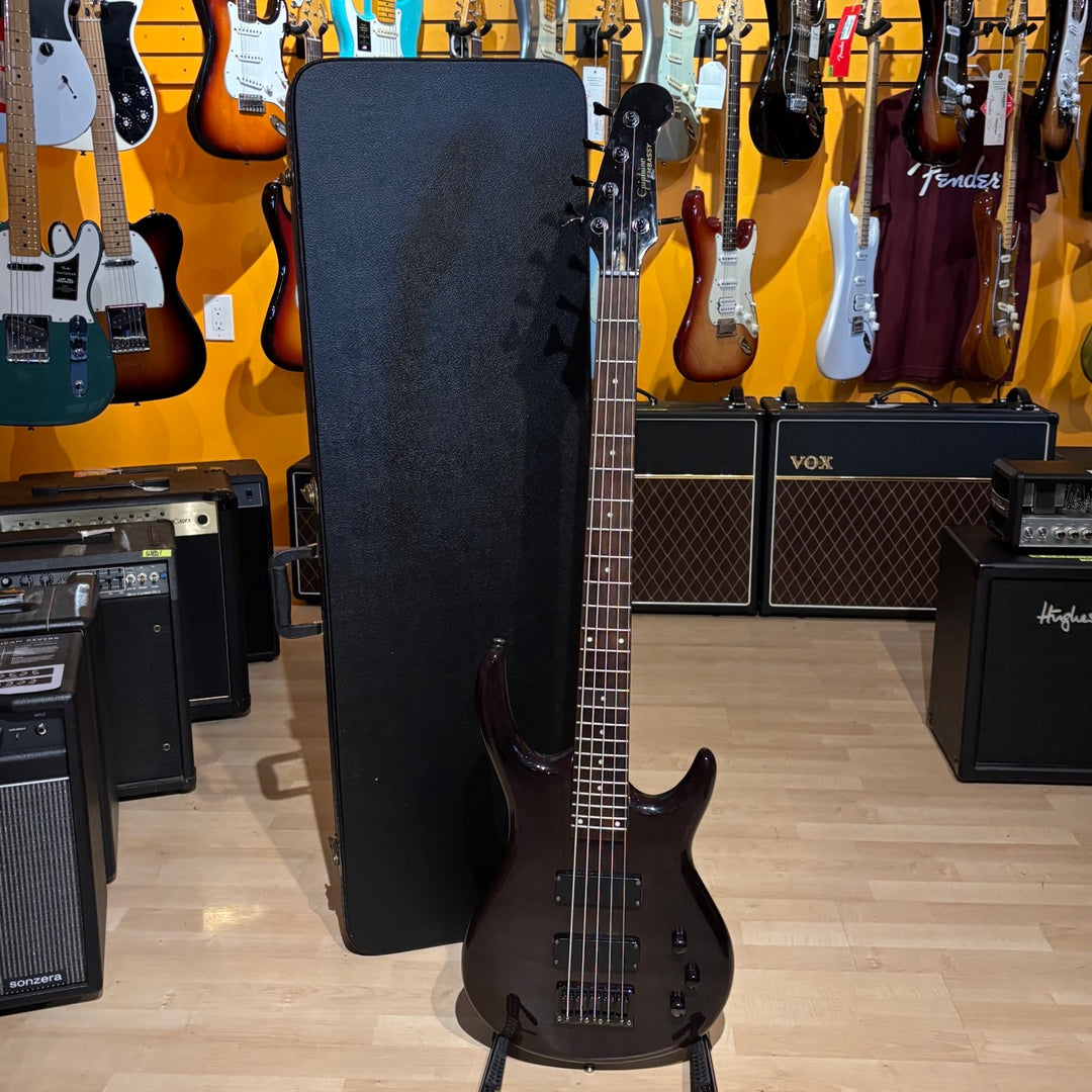 Epiphone -Embassy STD V5 / 5 String Bass (Passive - Trans Black - 2005) - USED