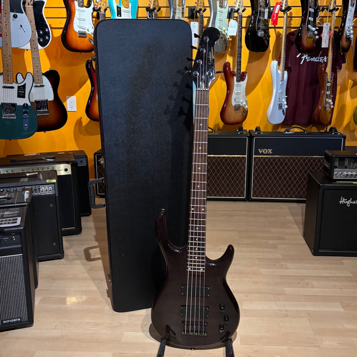 Epiphone -Embassy STD V5 / 5 String Bass (Passive - Trans Black - 2005) - USED